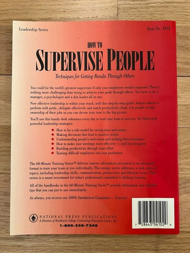 How to Supervise People: Techniques for Getting Results Through - photo 2