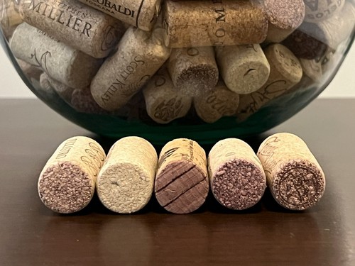 Assorted Used Natural Wine Corks - Lot of 5 - photo 3