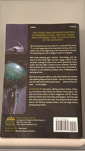 The Best Horror Of The Year Volume 6 Edited by Ellen Datlow - photo 2