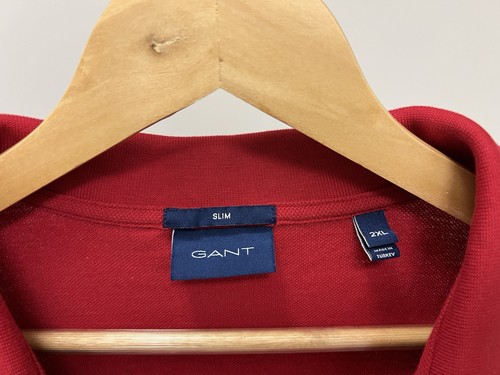 Gant Red Polo Shirt Size 2XL Slim Fit - photo 3