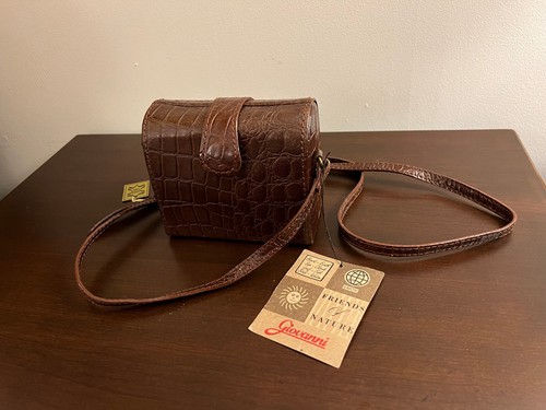 Giovanni Barganza Crossbody Brown Leather Purse