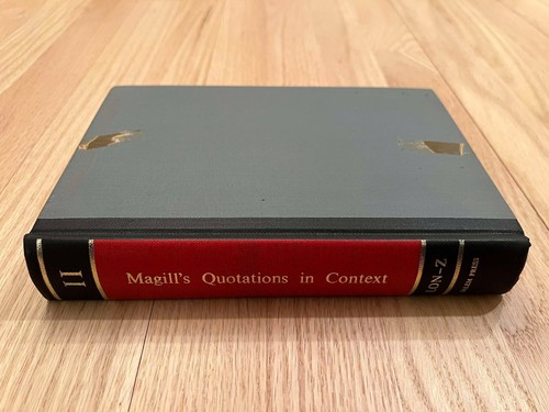 Magill's Quotations in Context (Frank N. Magill) Vol 2 1965