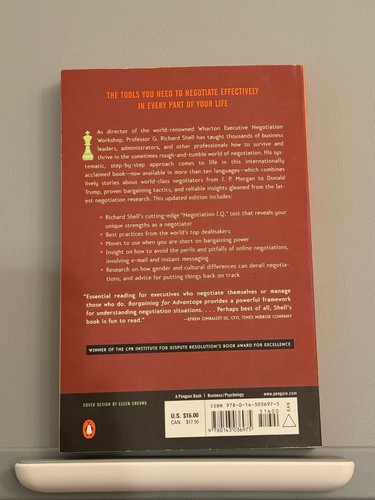 Bargaining For Advantage by G. Richard Shell (Paperback) - photo 2