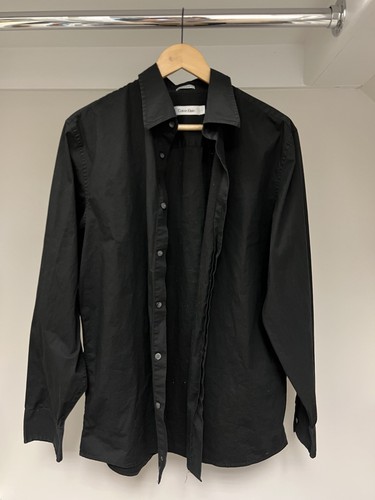 Calvin Klein Black Long Sleeve Button Up Shirt Size L - photo 2