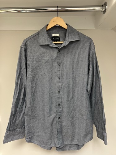 Jos A Bank Long Sleeve Flannel Button Up Shirt Traditional Fit S