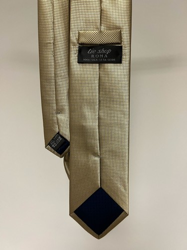 Tie Shop Roma 100% Silk Tie, Gold, 59" x 3.25" - photo 2
