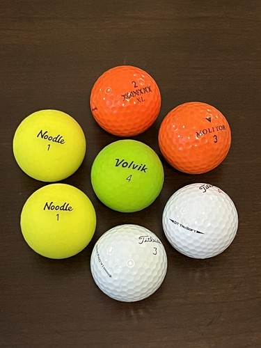 Mixed Lot of Used Golf Balls - Titleist, Volvik, Molitor, Top Fl