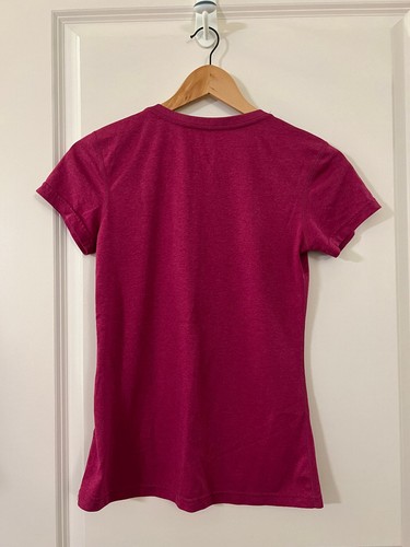 Nike Dri-Fit Women’s V-Neck T-shirt - Size XS - Magenta Pink - photo 2