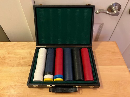 Poker Chips - Black Case - 316 Pieces