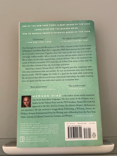 Trust by Hernan Diaz (Pulitzer Prize Winner) Paperback - photo 2