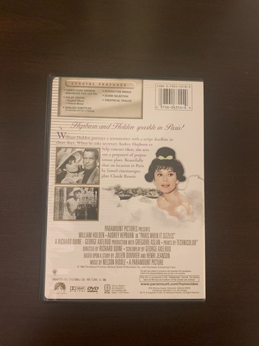 Paris When It Sizzles 1964 William Holden, Audrey Hepburn - DVD - photo 2