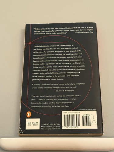 Zero by Charles Seife (Paperback) - photo 2