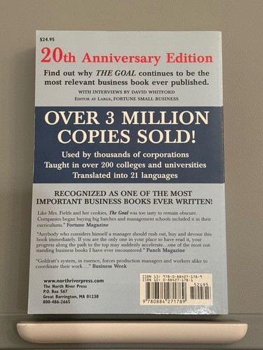 The Goal by Eliyahu M. Goldratt and Jeff Cox (Paperback) - photo 2