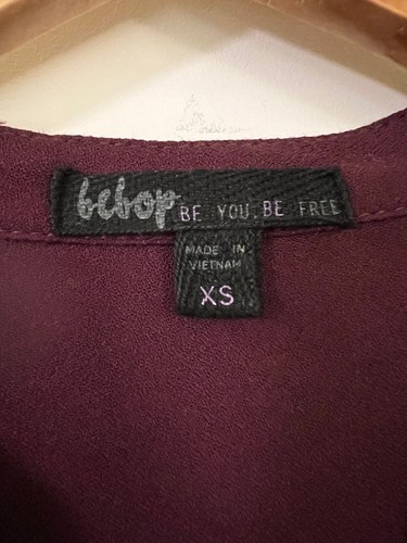 Bebop Casual Burgundy Dress, Elastic Cinched Waist, Half Sleeve, - photo 4