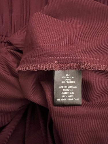 Bebop Casual Burgundy Dress, Elastic Cinched Waist, Half Sleeve, - photo 5