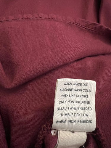 Mudd Casual Burgundy Sleeveless Button Down Dress - Size S - photo 5