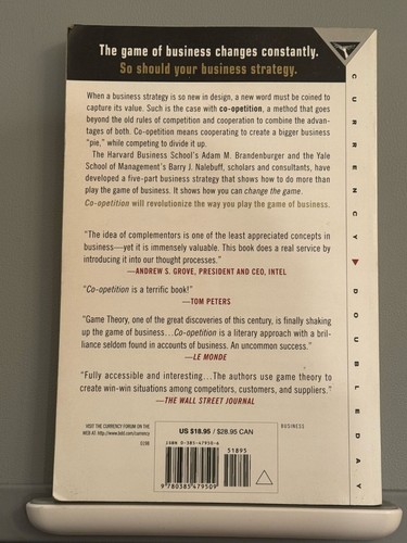 Co-opetition by Adam M. Brandenburger and Barry J. Nalebuff - photo 2