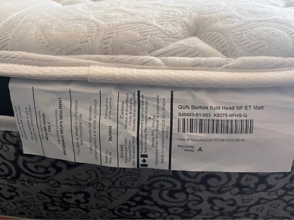 Kingsdown Queen Mattress – Euro Top / Split Head (Made in Canada - photo 4