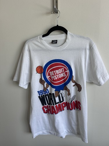 VTG Detroit Pistons Shirt Large NBA Caricature 1990 - photo 3