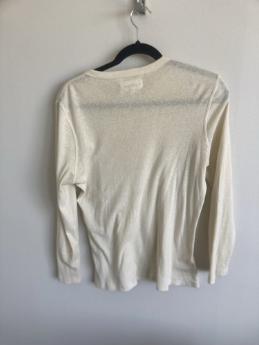 The Great Baby Rib Henley Top in True White- Size 1 - photo 2