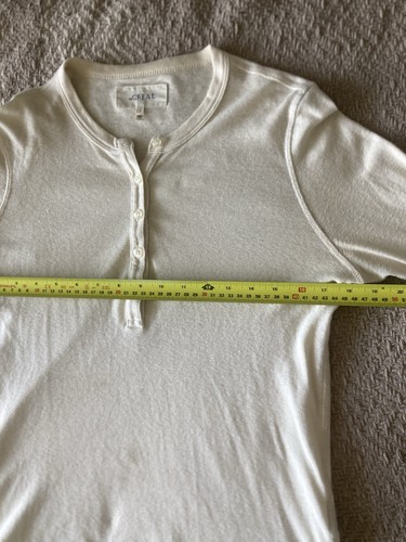 The Great Baby Rib Henley Top in True White- Size 1 - photo 5