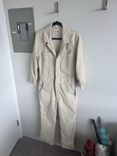 AMO Denim Skip Cream Jumpsuit - photo 2