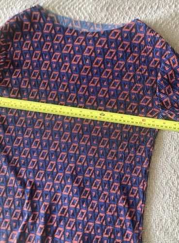 Blue & Orange Long Sleeve Print Top - photo 3