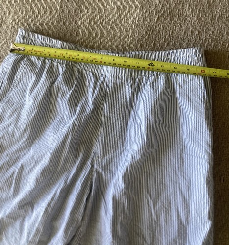 Uniqlo Stretch Easy Shorts | Seersucker | Blue and White Striped - photo 5