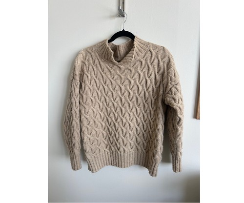 Honeycomb Knit 100% Wool Sweater