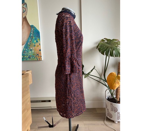 Topshop Navy Copper Lace Dress - photo 2