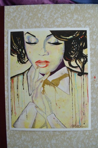 Tyra Banks Watercolour Ink Portrait ART PRINT Original Artwork - photo 2