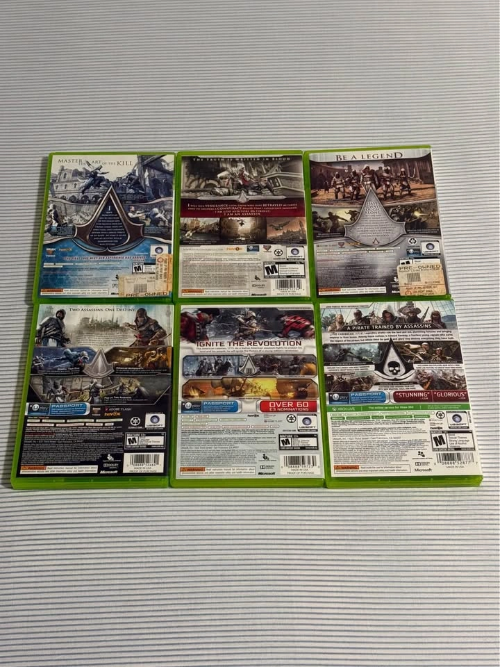 Xbox 360 Assassin's Creed Game Bundle 6 Games + Guide - photo 2