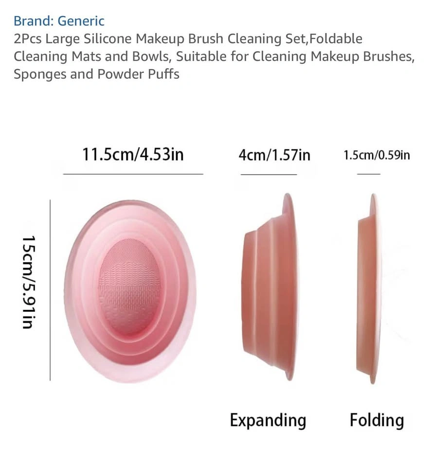 Make Up Brush Cleaning Mat/Bowl 2pcs - photo 3