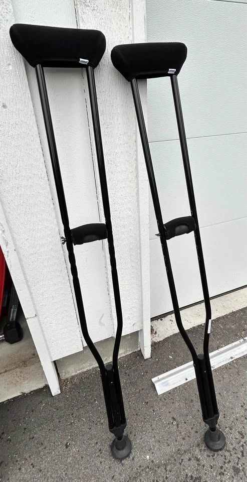 $30 Black Crutches, Size L, Made in Europe by Kmina - photo 2