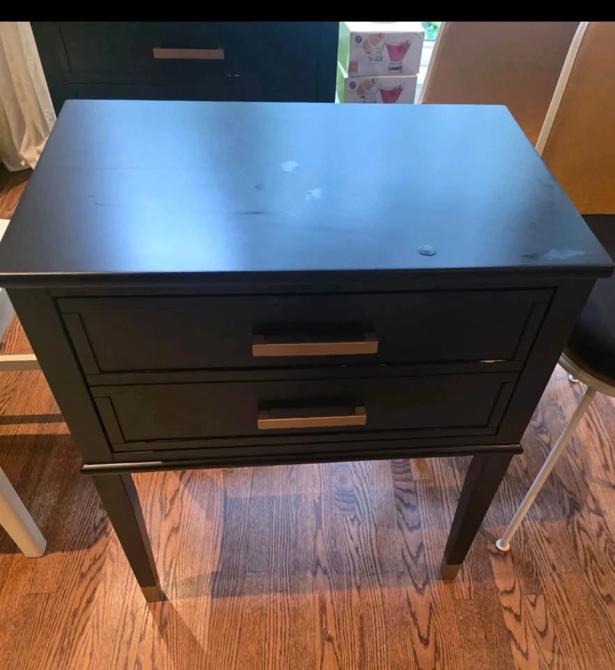Modern Black Bedroom Set – Dresser + 2 Matching Nightstands - photo 2