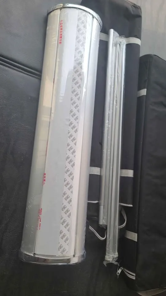 Double sided roll up banner brand new with carrying case image indicator(3)