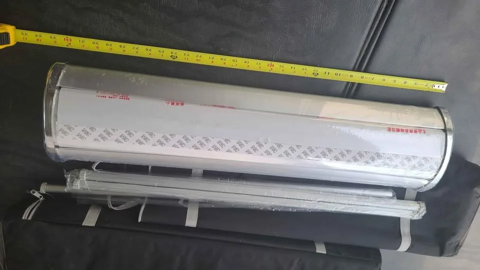 Double sided roll up banner brand new with carrying case image indicator(4)
