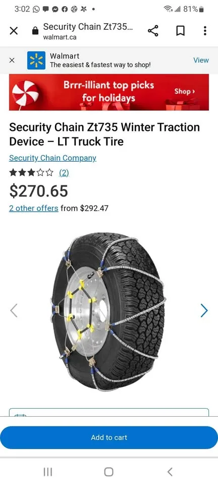 Super Z LT Light Truck/SUV Traction Chains (Set of 2) image indicator(4)