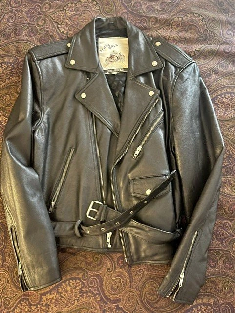90's Luis Alvear Leather Motorcycle Jacket