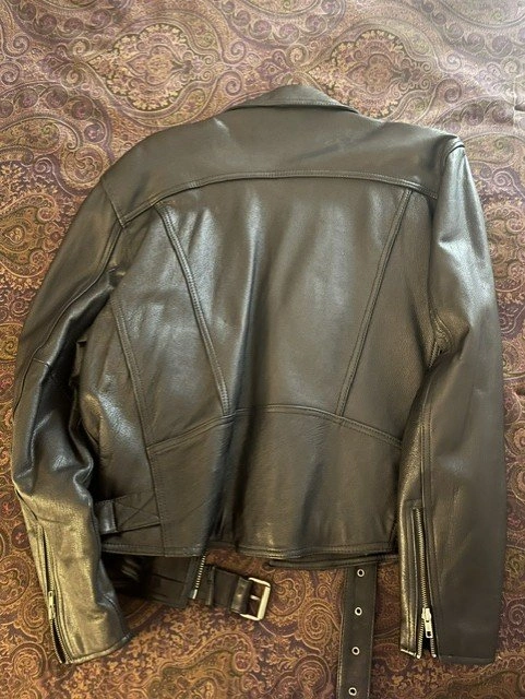 90's Luis Alvear Leather Motorcycle Jacket - photo 3