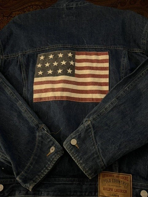 Vintage Ralph Lauren Denim Jacket with Flag - photo 2