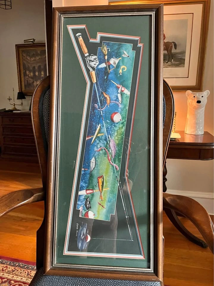Framed Artwork - Fishing