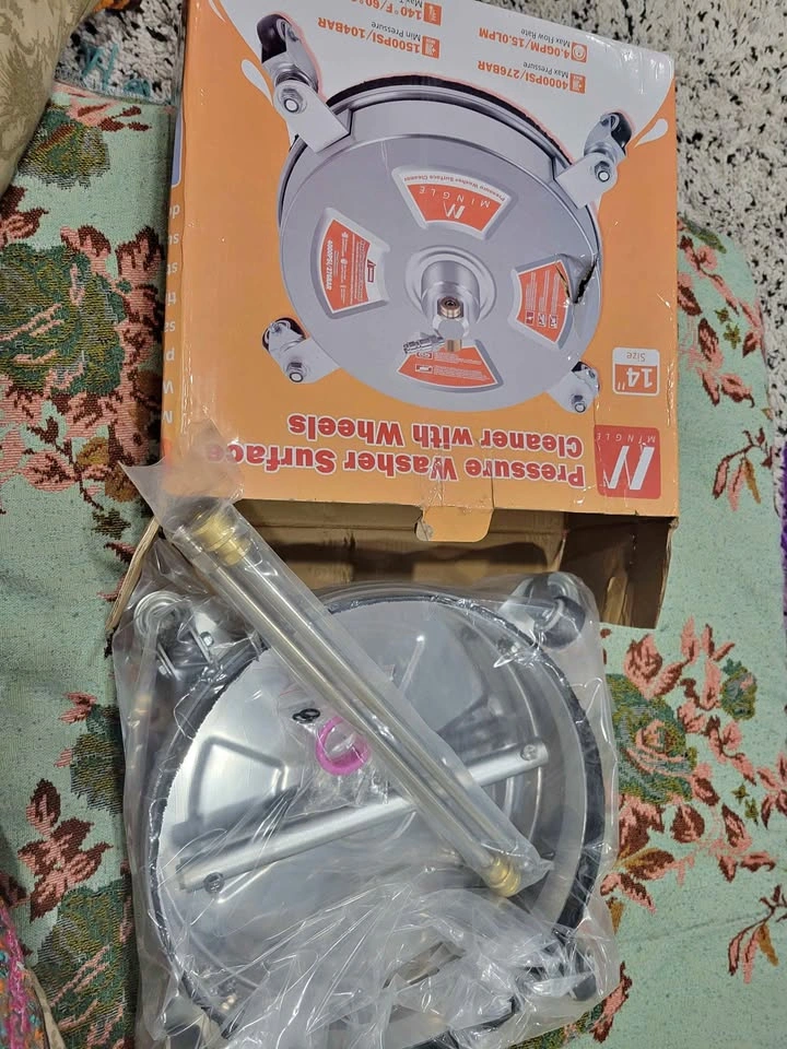 pressure washer surface cleaner with wheels