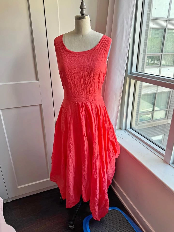 Ladies Brand New Orange Dress Never Worn Size Large