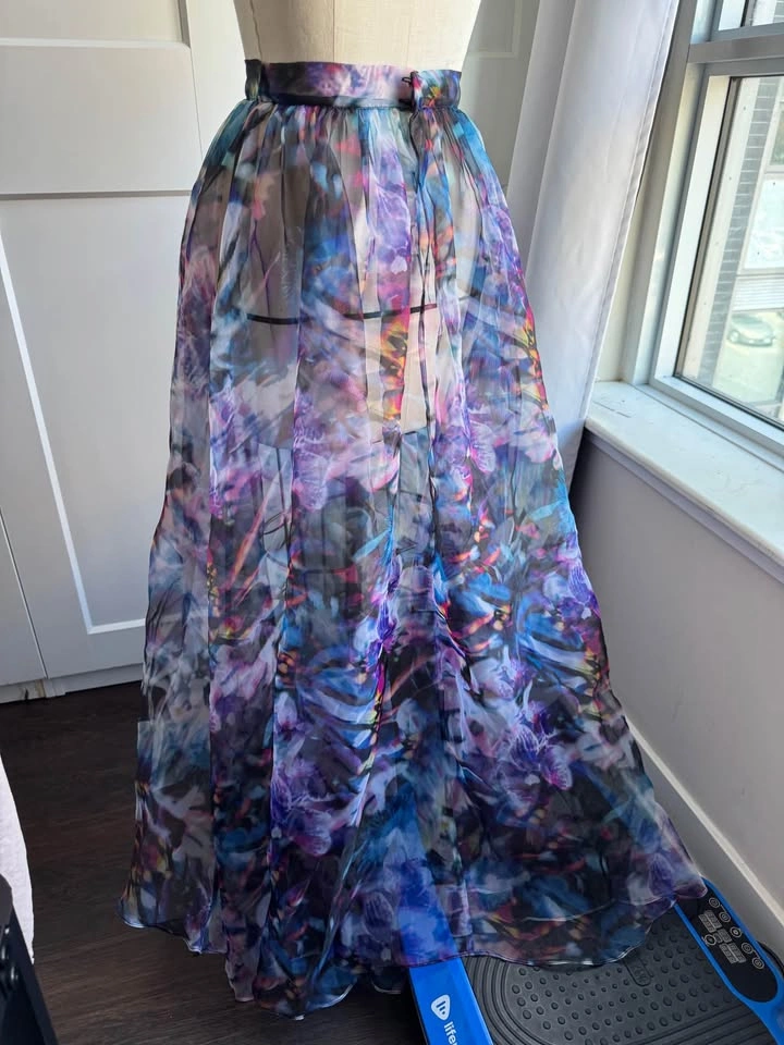Ladies Size 2 ( Size Small ) High Low Sheer Overskirt - Worn Onc - photo 4