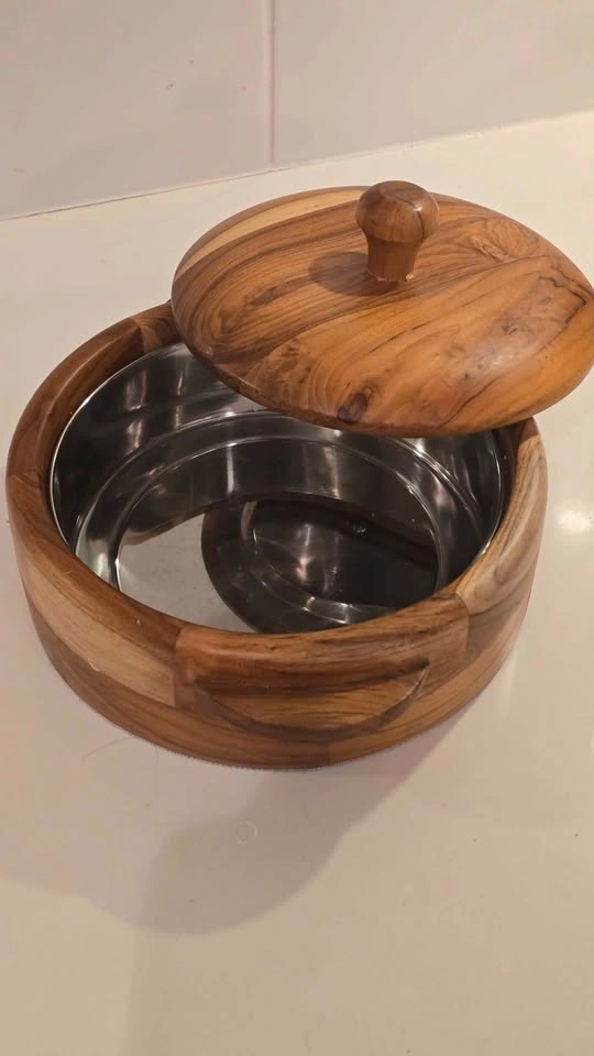 Wooden Casserole, Marble Chakla Belan, and Dubblin Lunch Box - photo 2