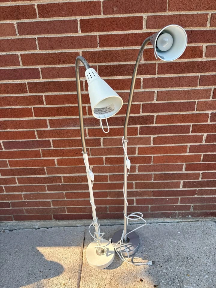 Pair of IKEA KVART Adjustable Floor Lamps - photo 2