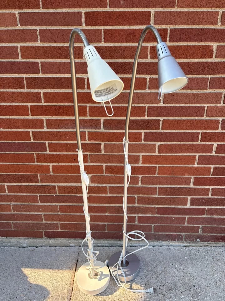 Pair of IKEA KVART Adjustable Floor Lamps - photo 3