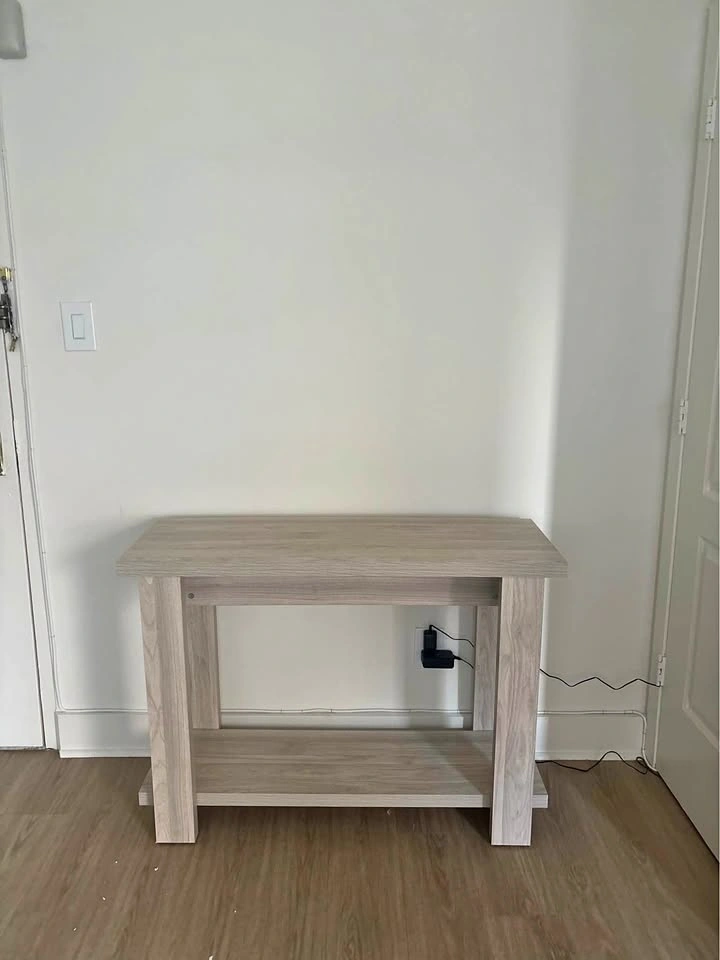 Light wood entryway table / console table