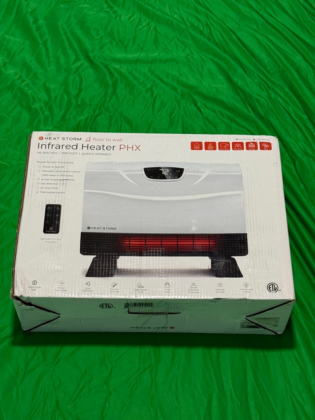 Heat Storm Phoenix Infrared Space Heater with Attachable Feet - photo 2